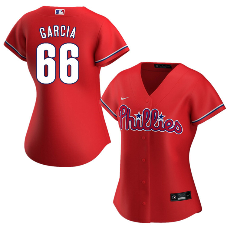 Nike Women #66 Edgar Garcia Philadelphia Phillies Baseball Jerseys Sale-Red